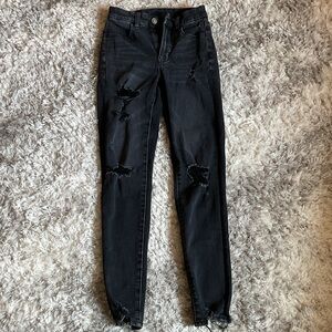 American Eagle curvy super hi-rise jegging Black Women Jeans